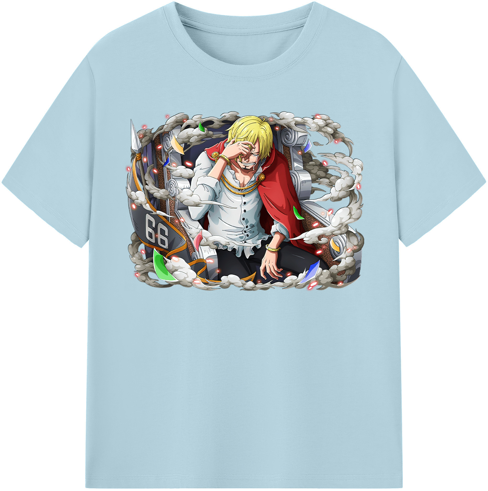 ワンピース サンジ ONE PIECE Sanji 綿100％半袖Tシャツ（フロントプリント）